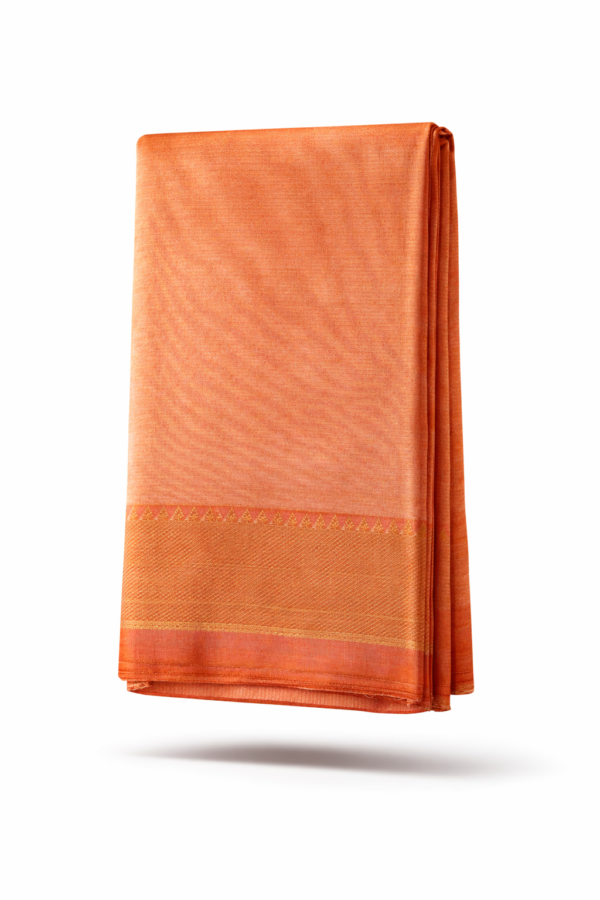 Handloom Mangalagiri Silk Cotton Saree – Dark Purple with Gold Zari Border (Copy)