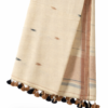 Beige Bengal Cotton Saree with Handwoven Buttas & Running Blouse