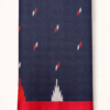Deep Navy & Red Sambalpuri Ikat Handloom Cotton Saree