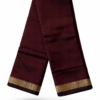 Handloom Mangalagiri Silk Cotton Saree – Maroon with Gold Zari Border