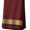 Handloom Mangalagiri Silk Cotton Saree – Maroon with Gold Zari Border