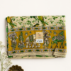 Kalamkari Silk Saree – Green Bird print