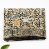 Kalamkari Pure Cotton Saree – Hand block printed Black