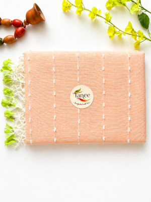 Mangalagiri pure pattu(silk) saree with Jute lines