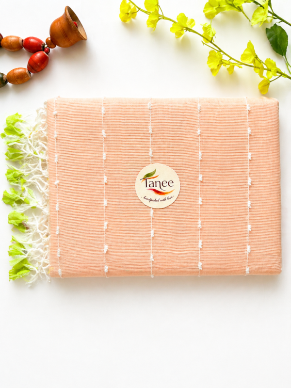 Mangalagiri pure pattu(silk) saree with Jute lines