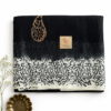 Kalamkari Silk Saree – Double Dye Black