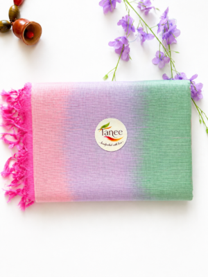 Mangalagiri Pure Pattu(silk) Saree Pastel Colour Blends