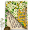 Kalamkari Silk Saree – Green Bird print