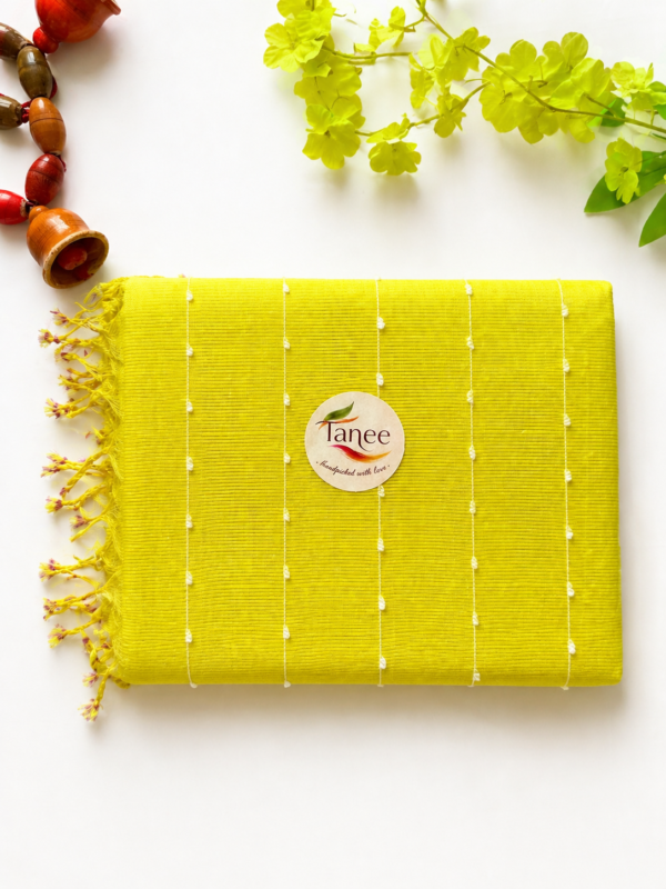 Mangalagiri pure pattu(silk) saree with Jute lines