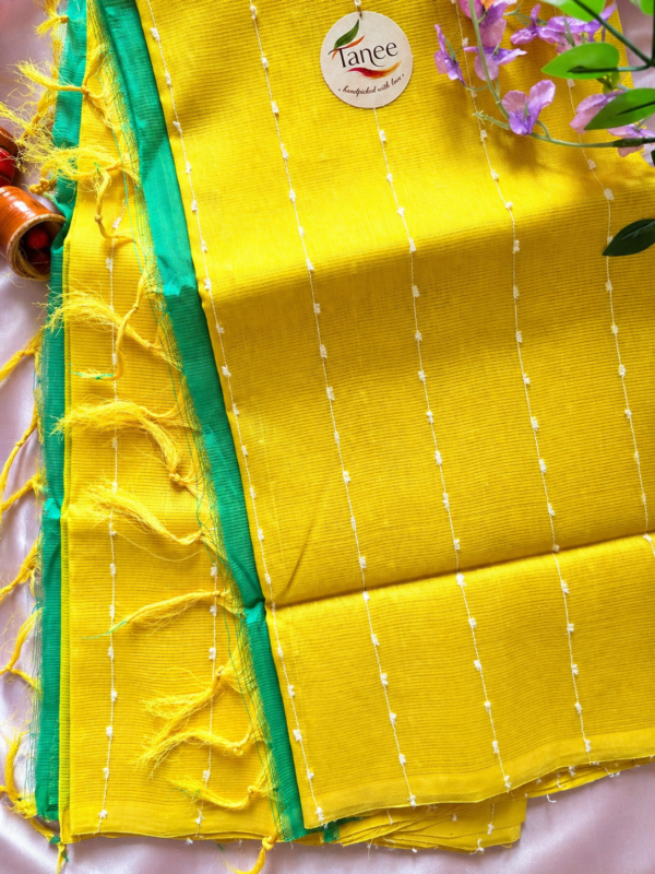 Mangalagiri pure pattu(silk) saree Jute lines