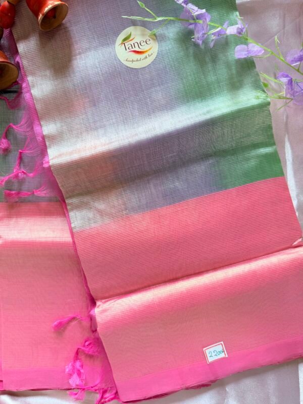 Mangalagiri Pure Pattu(silk) Saree Pastel Colour Blends