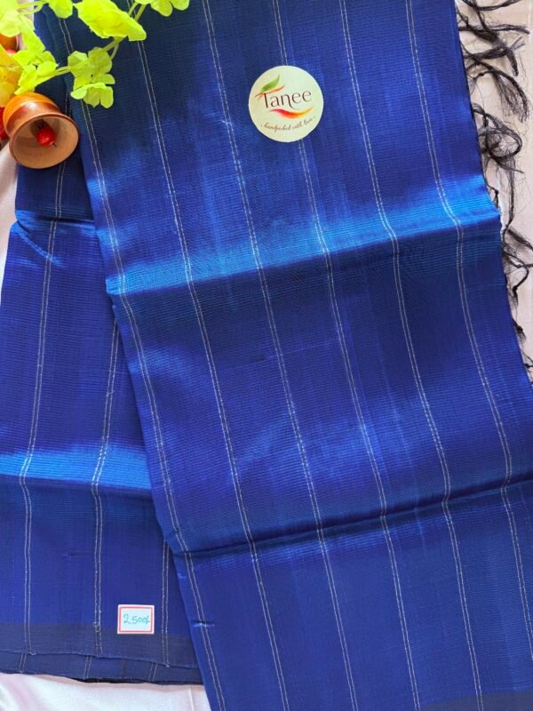 Mangalagiri pure pattu(silk) saree silver jari lines