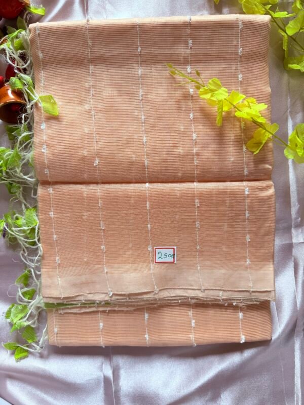 Mangalagiri pure pattu(silk) saree with Jute lines