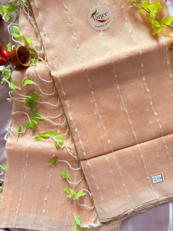 Mangalagiri pure pattu(silk) saree with Jute lines
