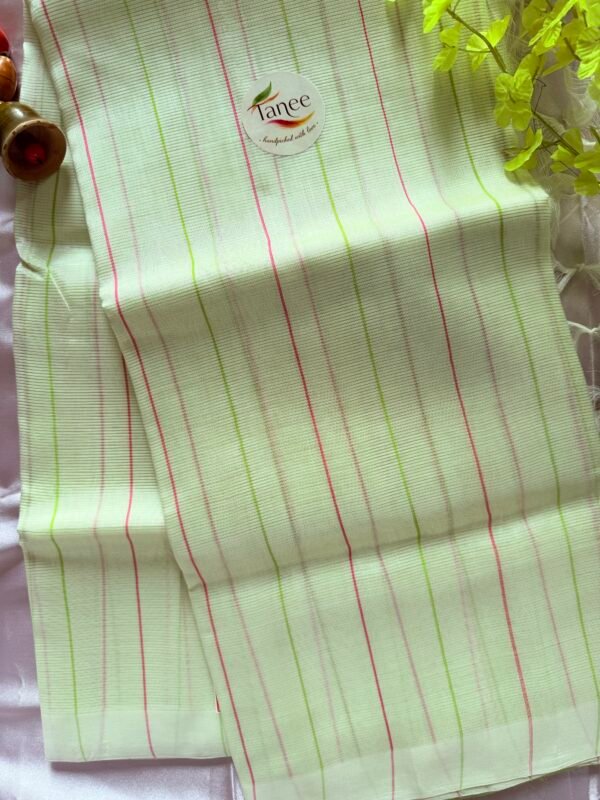 Mangalagiri pure plain pattu(silk) lines saree