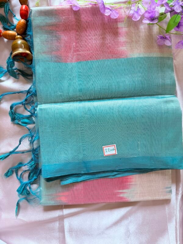 Mangalagiri Pure Pattu(silk) Saree Pastel Colour Blends