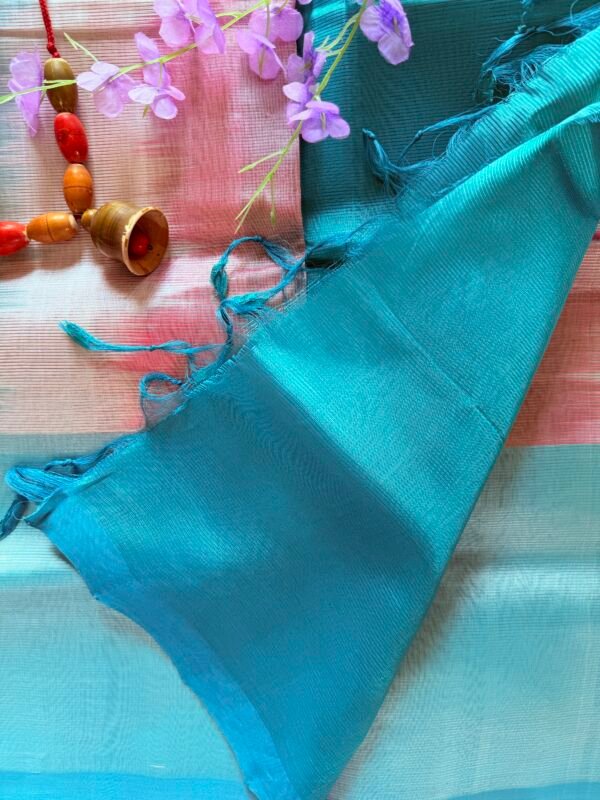 Mangalagiri Pure Pattu(silk) Saree Pastel Colour Blends