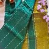 Mangalagiri pure pattu(silk) saree with Jute lines