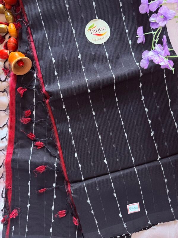 Mangalagiri pure pattu(silk) saree with Jute lines