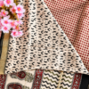 Handblock Printed Maheshwari Silk Saree Copy