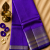 0522e64e-e070-4ff5-b682-671e9794588b Deep Purple Temple Stripe – Pure Mangalagiri Silk Saree