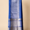 Royal Blue Temple Stripe – Pure Mangalagiri Silk Saree