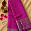 fc6aa75c-6f90-43cd-b730-105db5169bce Magenta Rudraksha Border – Pure Mangalagiri Silk Saree