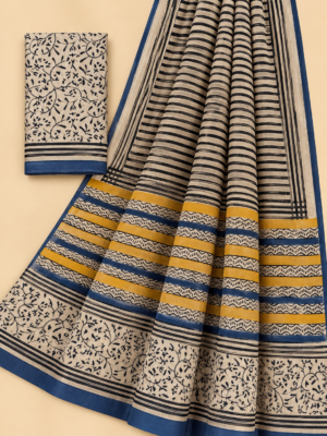 35bc1982-2e46-49f9-b179-940c93960290 Soft Lenin Cotton saree