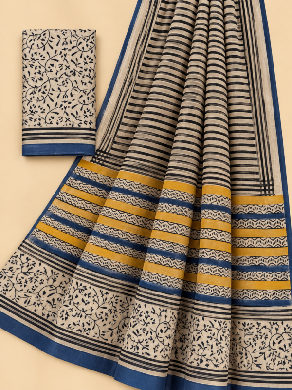 35bc1982-2e46-49f9-b179-940c93960290 Soft Lenin Cotton saree