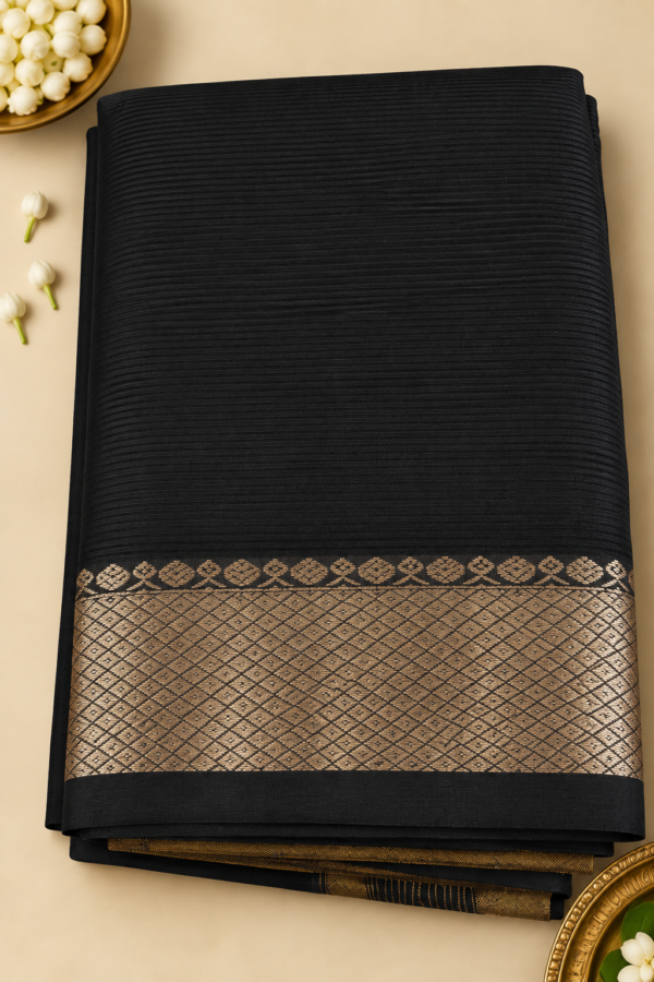 eea14335-254b-45af-8f38-d305c9d533e6 Handloom Mangalagiri Silk Cotton Saree – Kaddi Border